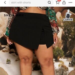 Stylish Black Skirt with Shorts